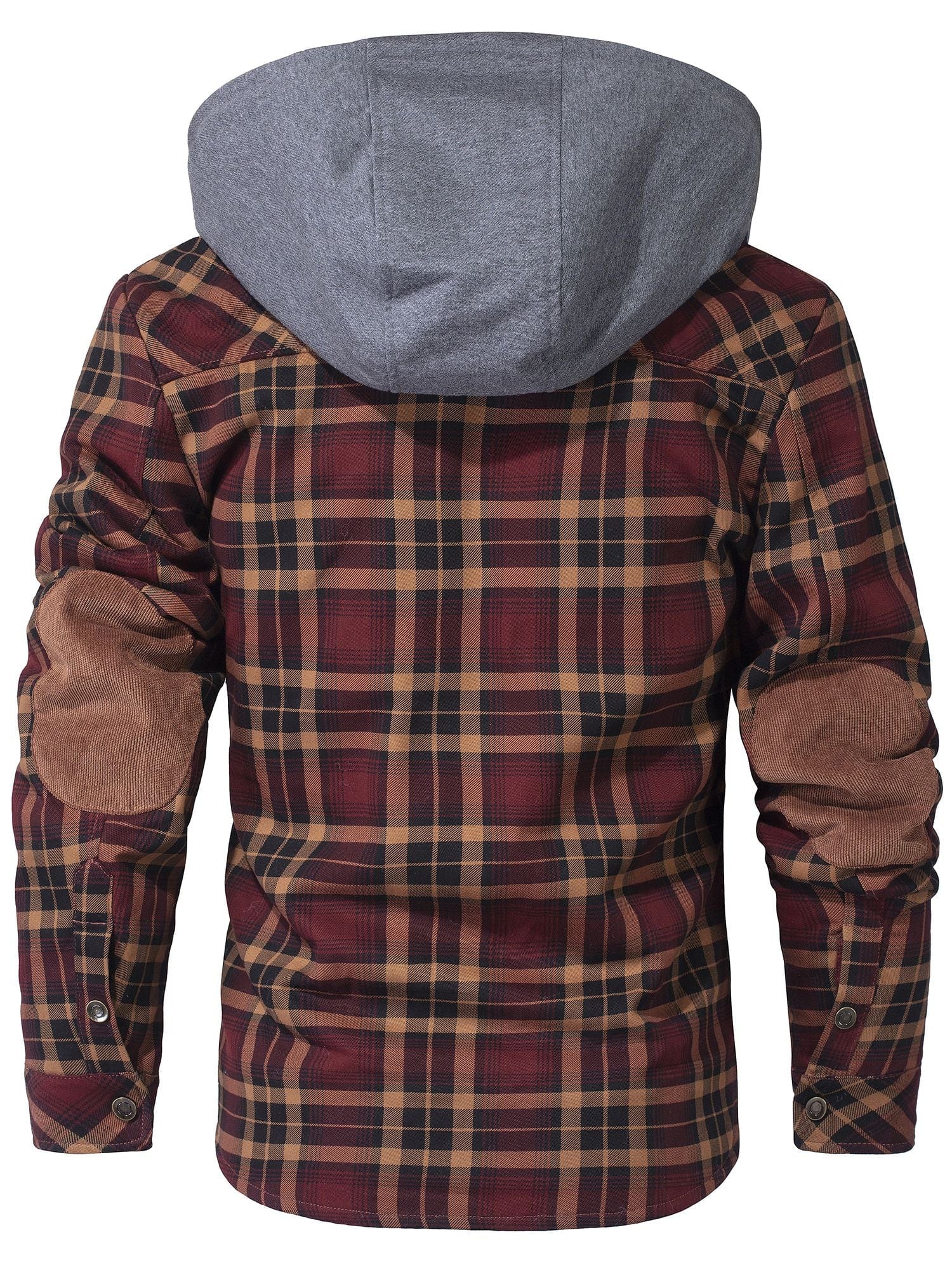 Men’s Hooded Flannel Jacket with Faux Fur Lining | Warm Winter Outdoor Coat