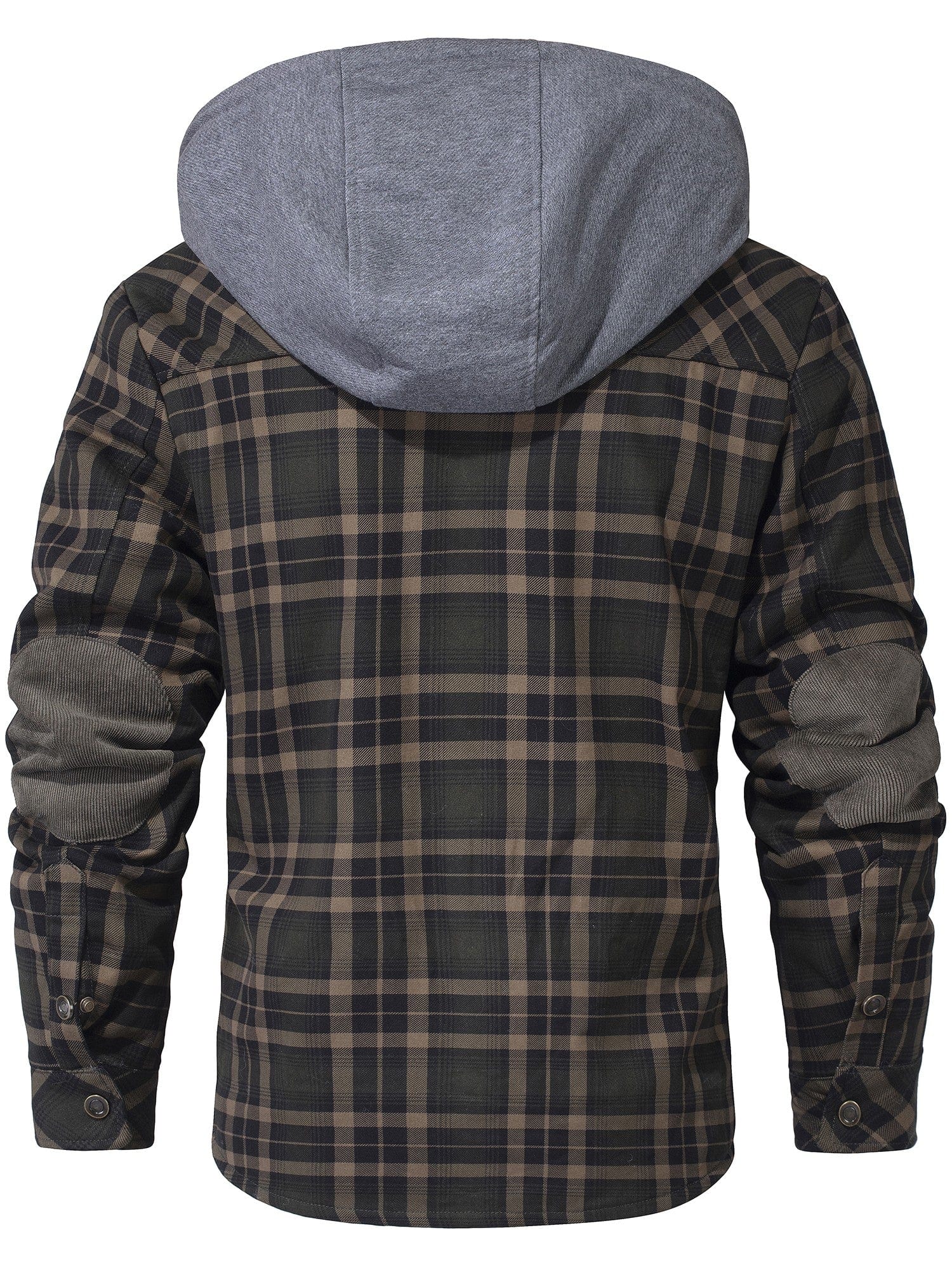Men’s Hooded Flannel Jacket with Faux Fur Lining | Warm Winter Outdoor Coat