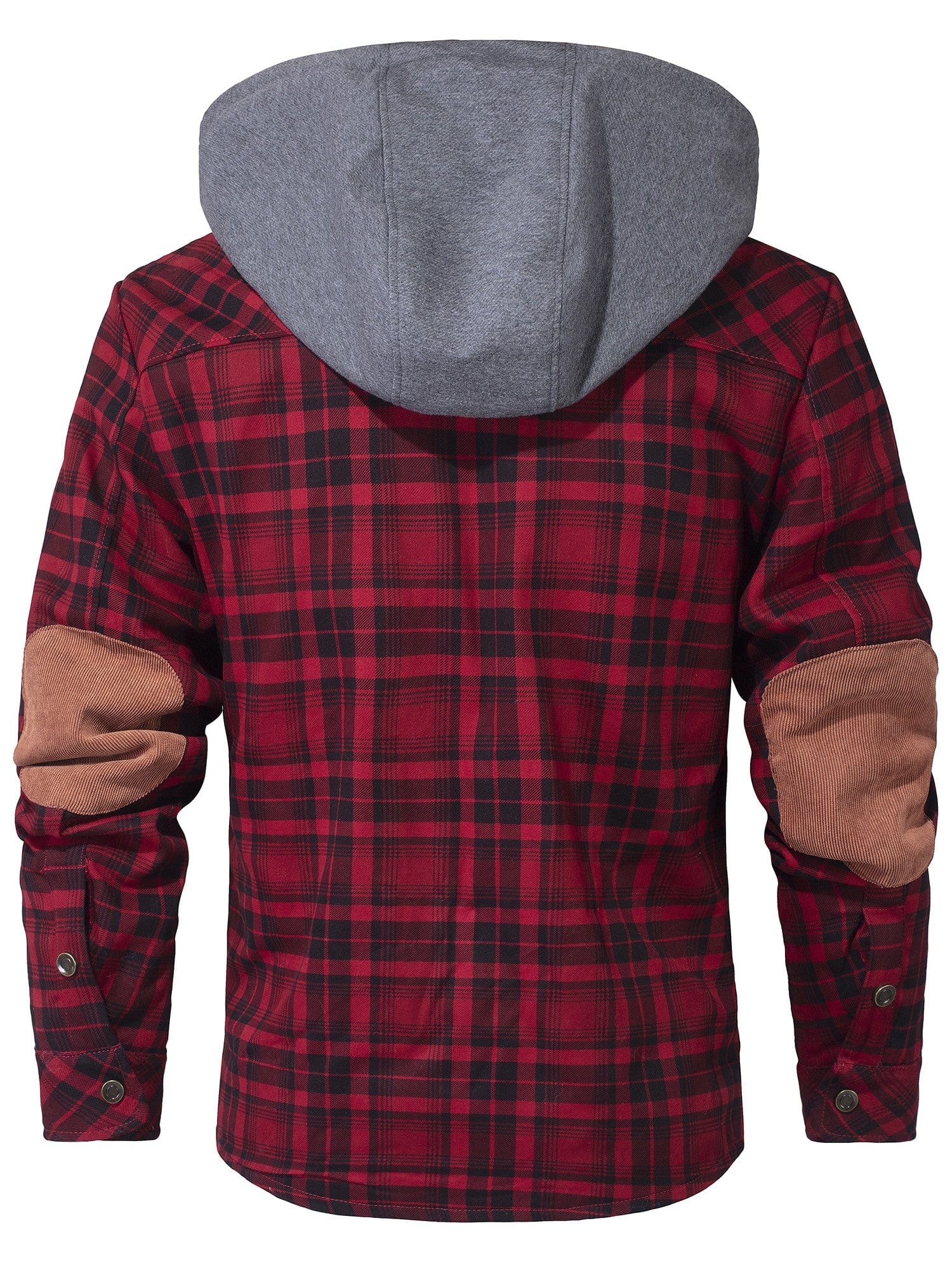 Men’s Hooded Flannel Jacket with Faux Fur Lining | Warm Winter Outdoor Coat