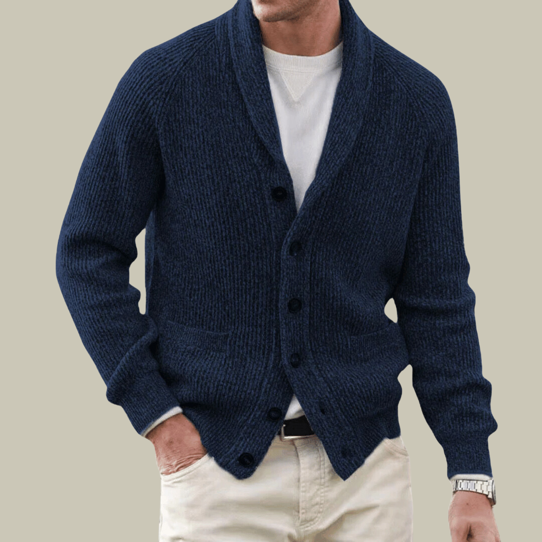 Men’s Knit Cardigan | Button-Up | Warm & Lightweight | Timeless Everyday Style