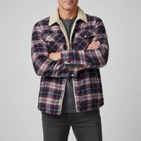 Men’s Checked Winter Jacket in Warm Casual Style | Fleece Lined Outdoor Coat