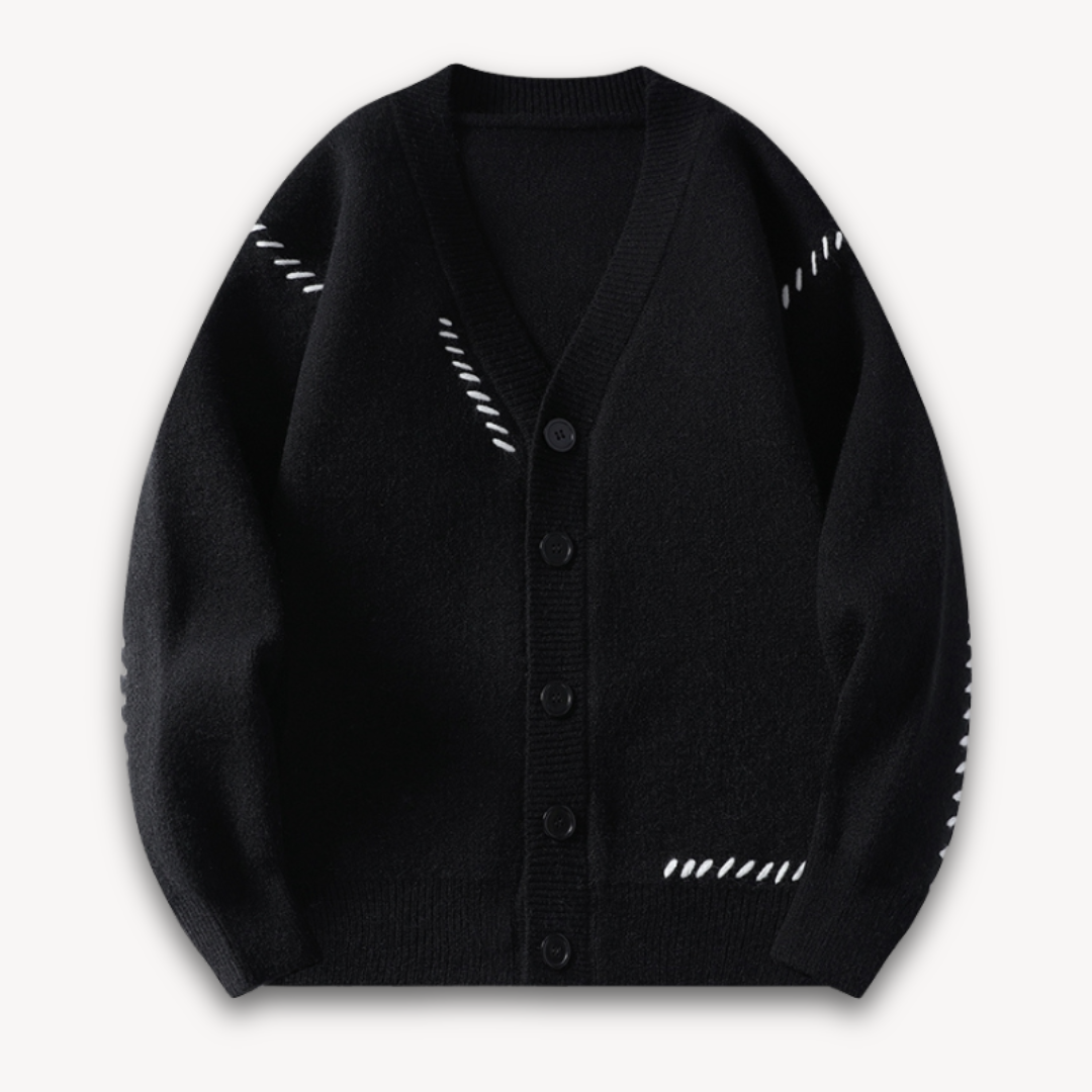 Men’s Knitted Cardigan Sweater | Button-Up Design | Winter Layer | Casual Smart Style