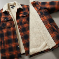 Men’s Checked Winter Jacket in Warm Casual Style | Fleece Lined Outdoor Coat