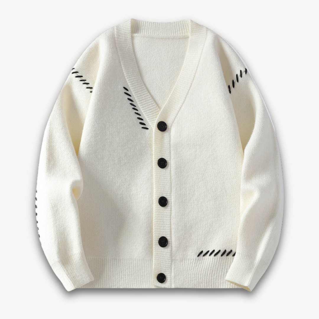 Men’s Knitted Cardigan Sweater | Button-Up Design | Winter Layer | Casual Smart Style