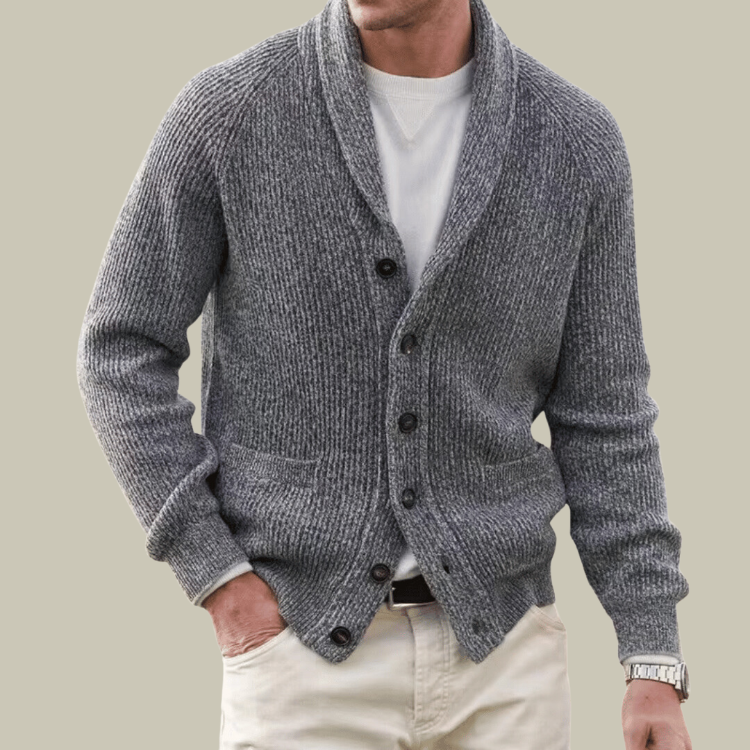 Men’s Knit Cardigan | Button-Up | Warm & Lightweight | Timeless Everyday Style