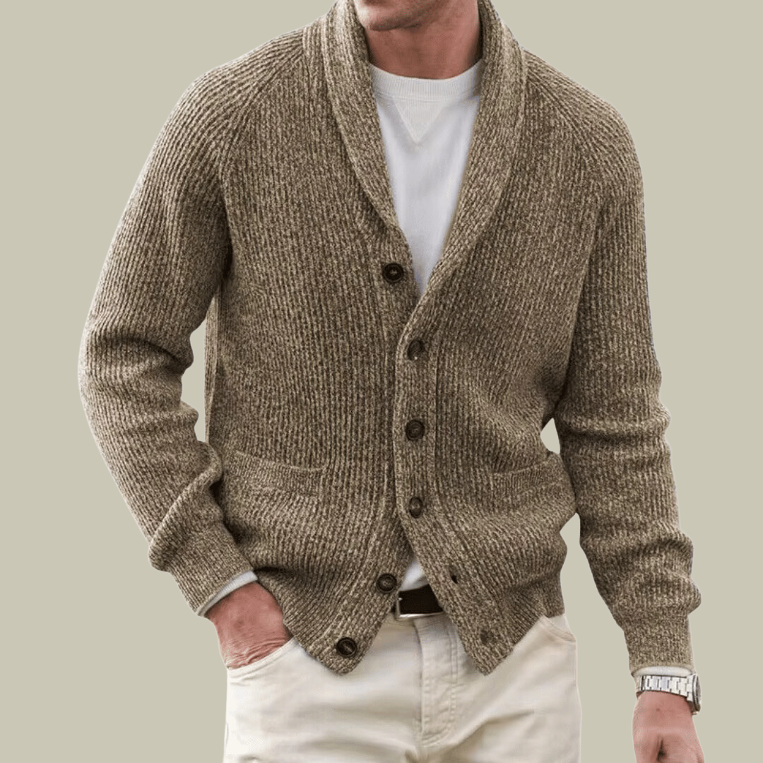 Men’s Knit Cardigan | Button-Up | Warm & Lightweight | Timeless Everyday Style