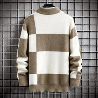 Patchwork Colour Block Sweater | Relaxed Fit | Modern Style