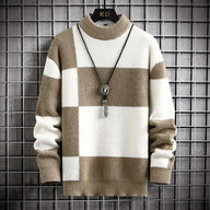 Patchwork Colour Block Sweater | Relaxed Fit | Modern Style