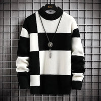 Patchwork Colour Block Sweater | Relaxed Fit | Modern Style