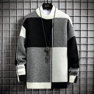 Colour Block Sweater | Modern Knitwear | Loose Fit