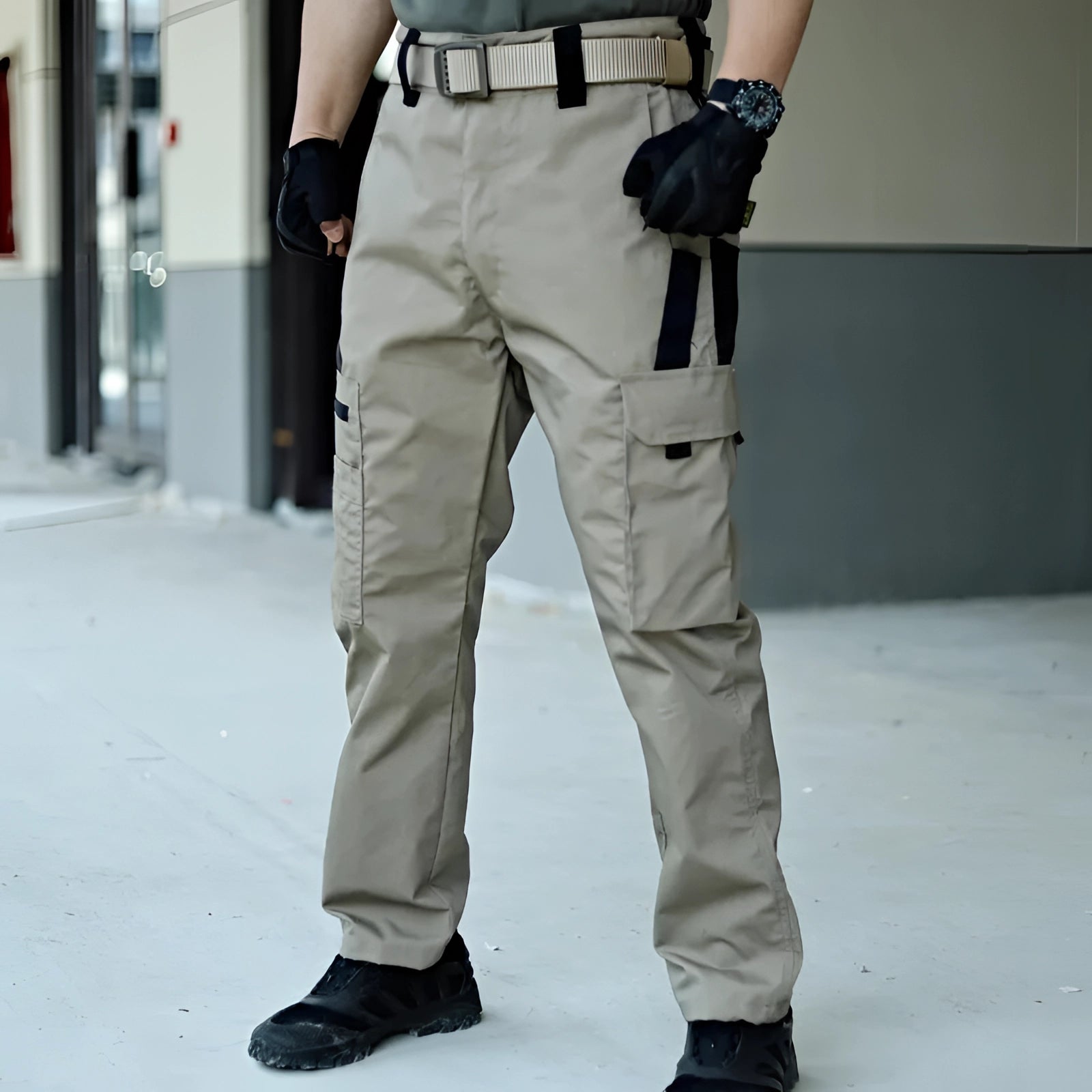 Tactical Cargo Work Pants | Multi-Pocket Design | Water-Resistant | Durable Outdoor Wear