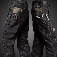 Tactical Cargo Work Pants | Multi-Pocket Design | Water-Resistant | Durable Outdoor Wear