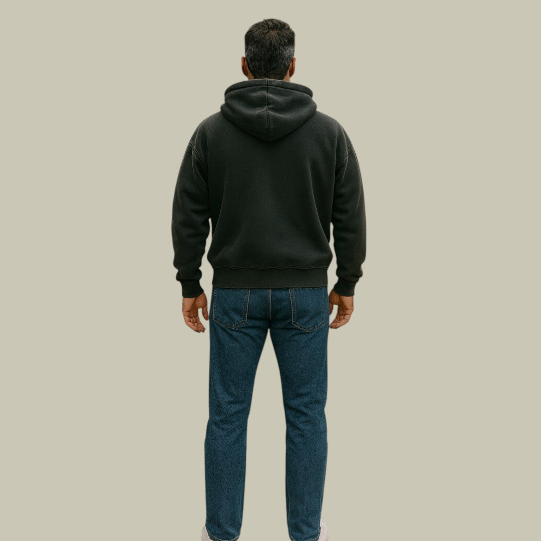 Men’s Oversized Zipped Hoodie | Relaxed Fit | Casual Streetwear | Lightweight Warmth