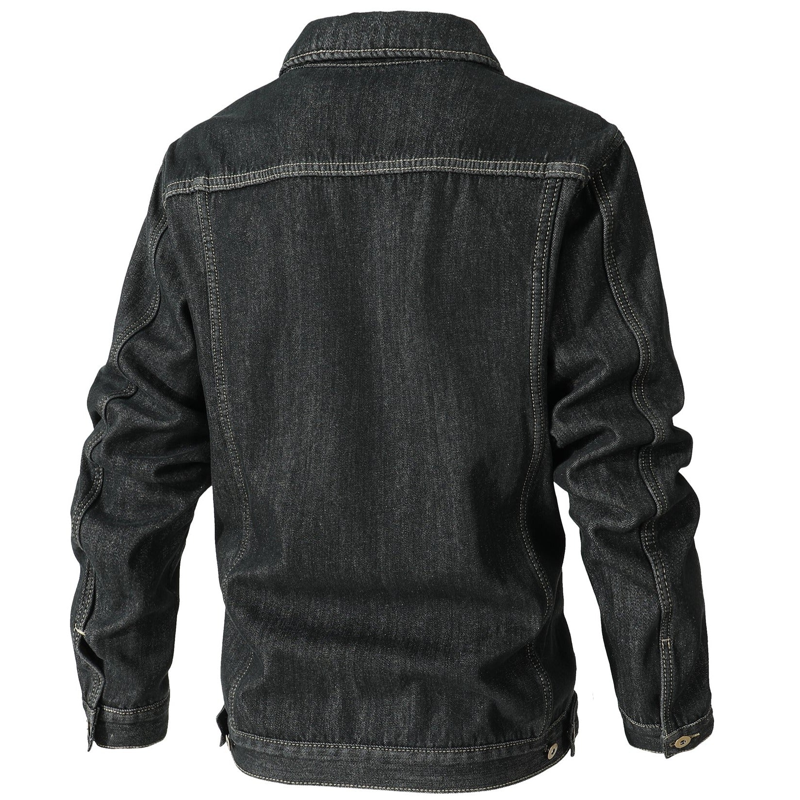 Men’s Fleece Lined Denim Jacket in Classic Style | Warm Casual Winter Coat