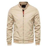 Men’s Autumn Bomber Jacket | Lightweight Fit | Zip-Up Front | Ribbed Trim