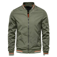 Men’s Autumn Bomber Jacket | Lightweight Fit | Zip-Up Front | Ribbed Trim