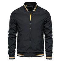 Men’s Autumn Bomber Jacket | Lightweight Fit | Zip-Up Front | Ribbed Trim