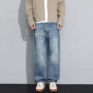 Men’s Straight Leg Jeans in Loose Fit | Classic Durable Denim Trousers