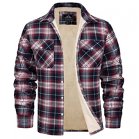 Men’s Checked Winter Jacket in Warm Casual Style | Fleece Lined Outdoor Coat