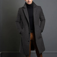 Men’s Long Overcoat | Smart Winter Coat | Tailored Fit | Formal and Casual Layer