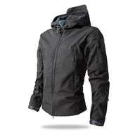 Men’s Tactical Camouflage Soft Shell Jacket with Hood | Waterproof Outdoor Coat