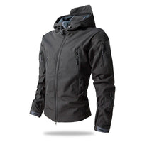 Men’s Tactical Camouflage Soft Shell Jacket with Hood | Waterproof Outdoor Coat