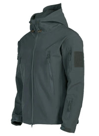 Men’s Tactical Military Soft Shell Jacket with Hood | Waterproof Outdoor Coat