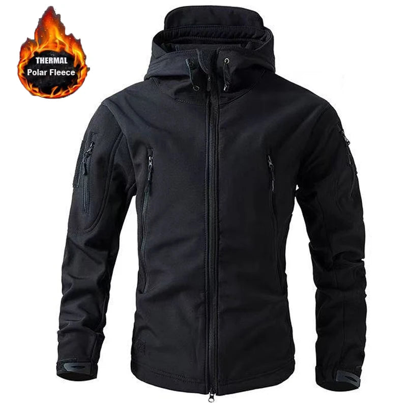 Men’s Waterproof Tactical Jacket with Hooded Outdoor Style | Lightweight Windbreaker
