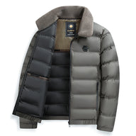 Men’s Puffer Jacket with Stand Collar | Warm Slim Fit Winter Coat