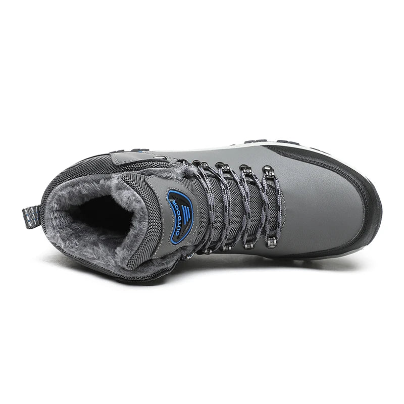 Men’s Winter Snow Boots with Fur Lining | Waterproof Warm Ankle Work Shoes