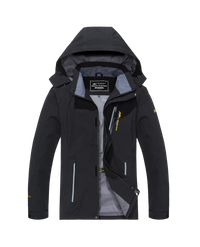 Men’s Waterproof Hiking Jacket with Hooded Outdoor Style | Windproof Camping Coat