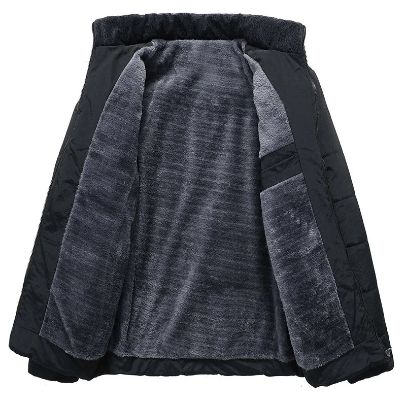Men’s Thick Padded Winter Jacket in Warm Parka Style | Windproof Casual Coat