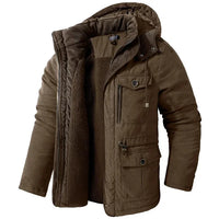 Men’s Winter Fleece Jacket | Hooded Warm Casual Coat
