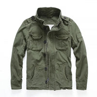 Men’s Cargo Denim Jacket | Multi-Pocket | Casual Outerwear