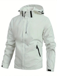 Men’s Waterproof Softshell Jacket with Hood | Lightweight Windproof Outdoor Coat