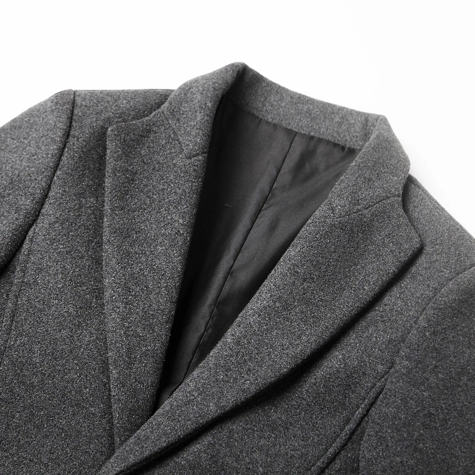 Men’s Classic Overcoat | Smart Winter Coat | Longline Fit | Wind-Resistant Outerwear