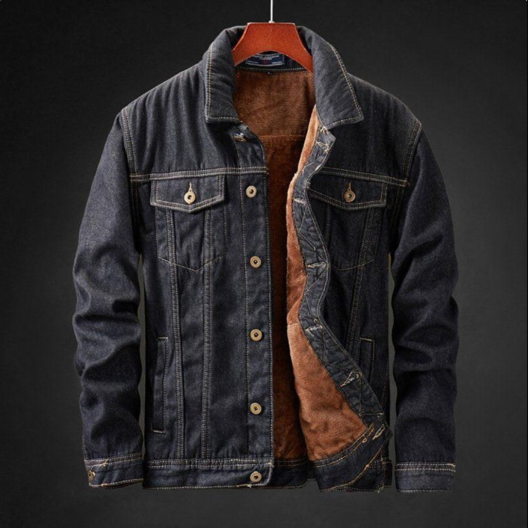 Men’s Fleece Lined Denim Jacket | Winter Essential | Casual Outerwear