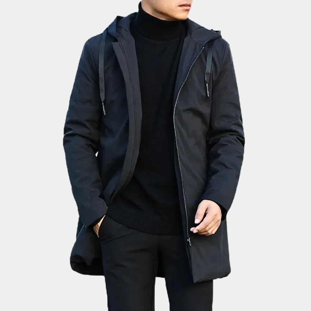 Men’s Long Winter Jacket in Classic Insulated Style | Warm Coat for Cold Days