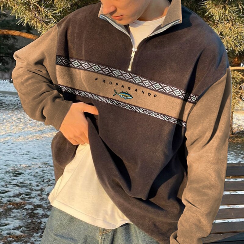 Men’s Knit Sweater in Lightweight Relaxed Fit | Casual Everyday Winter Jumper