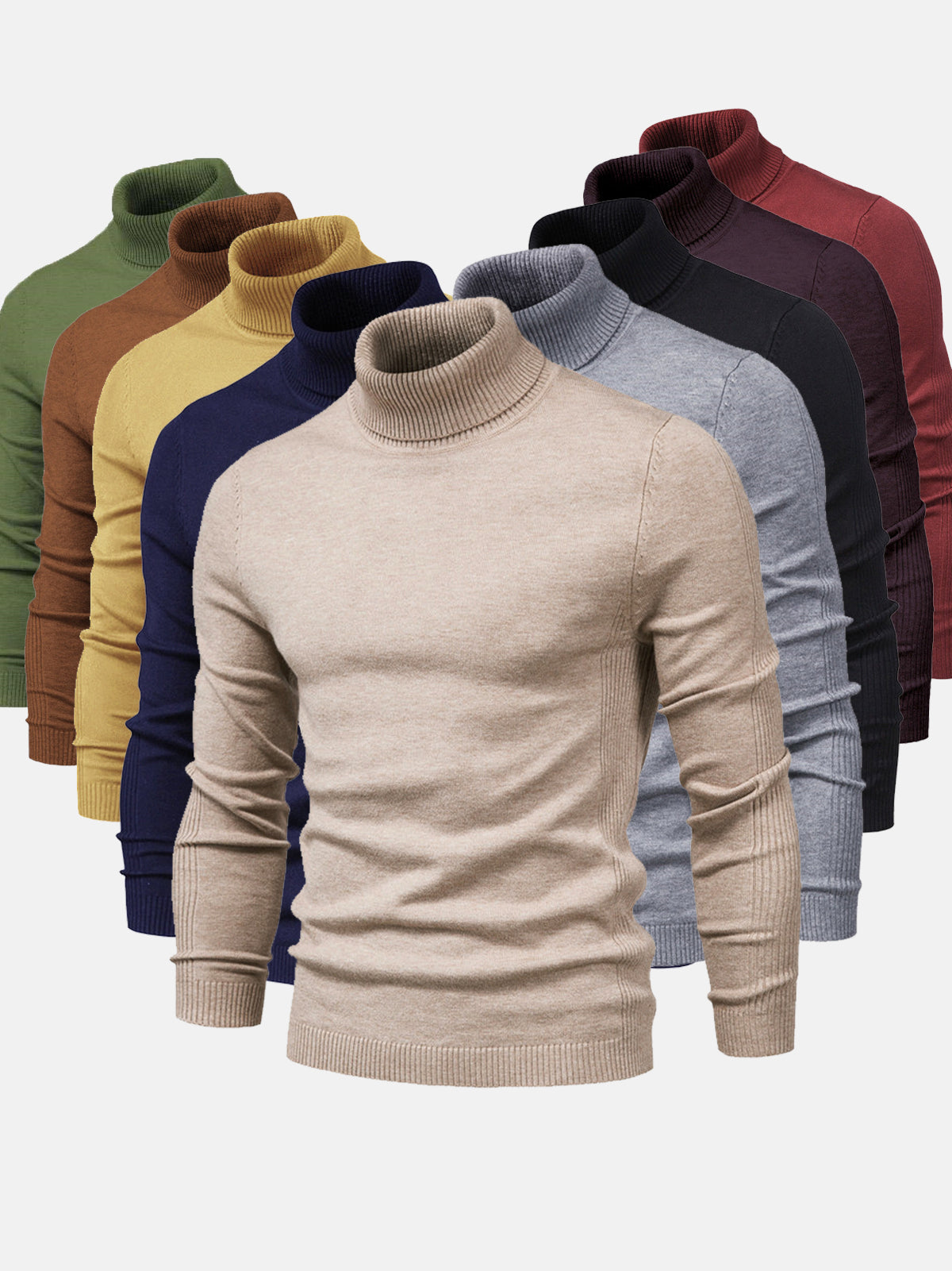Men’s Turtleneck Jumper in Classic Knitwear Style | Elegant Roll Neck Sweater