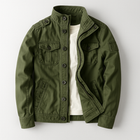 Men’s Military Style Jacket Casual Lightweight Jacket | Classic Jackets Men
