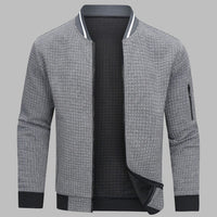 Men’s Zip-Up Knit Sweater with Modern Fit | Warm Winter Cardigan