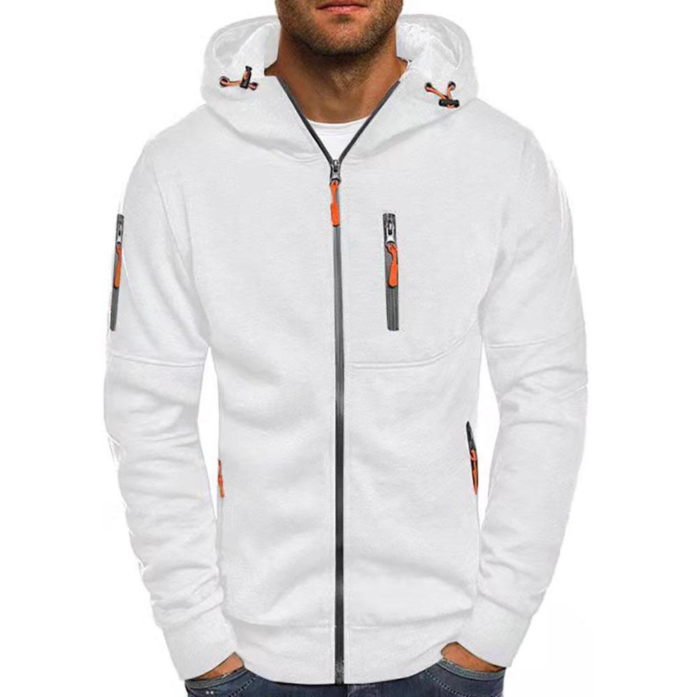 Men’s Hooded Sports Jacket in Slim Fit | Lightweight Casual Zip-Up Coat