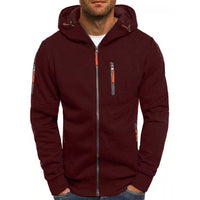 Men’s Hooded Sports Jacket in Slim Fit | Lightweight Casual Zip-Up Coat