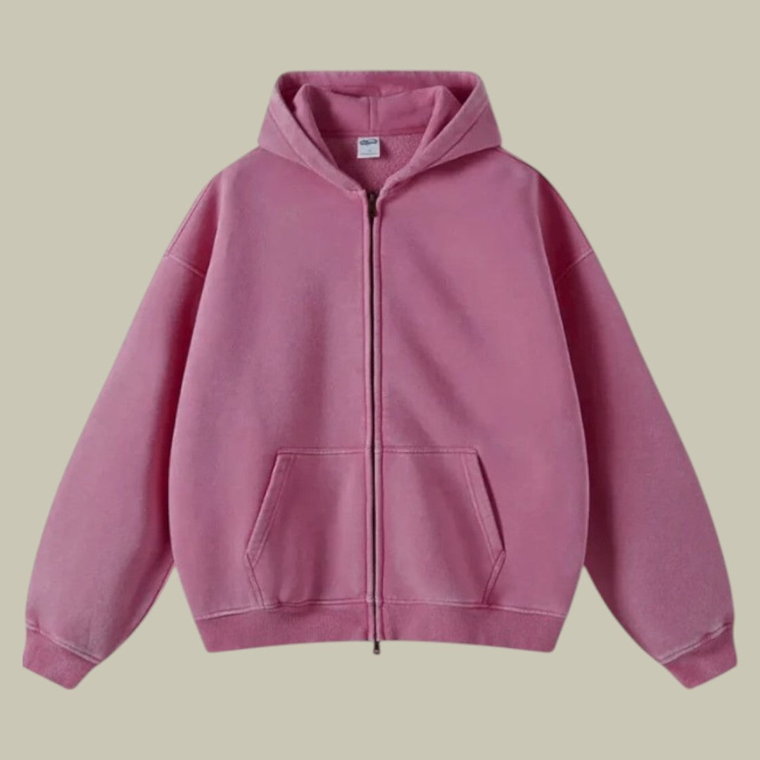 Men’s Oversized Zipped Hoodie | Relaxed Fit | Casual Streetwear | Lightweight Warmth