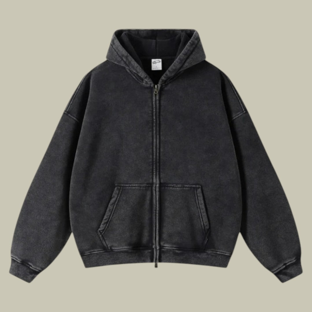 Men’s Oversized Zipped Hoodie | Relaxed Fit | Casual Streetwear | Lightweight Warmth