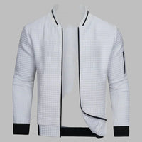 Men’s Zip-Up Knit Sweater with Modern Fit | Warm Winter Cardigan