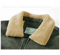 Men’s Fleece-Lined Bomber Jacket in Vintage Winter Style | Warm Casual Coat