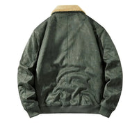 Men’s Fleece-Lined Bomber Jacket in Vintage Winter Style | Warm Casual Coat