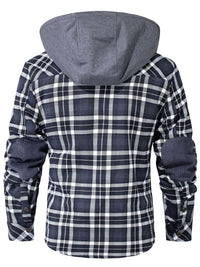Men’s Hooded Flannel Jacket with Faux Fur Lining | Warm Winter Outdoor Coat